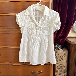 DKNY Adorable White Blouse